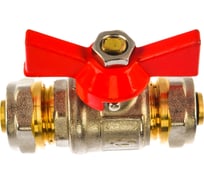 Шаровой кран под металлопластиковую трубу Rvc 16х16 ц/ц бант 17003