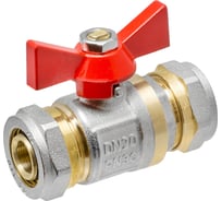 Шаровой кран под металлопластиковую трубу MasterProf 20х20 ц/ц бант ИС.080052