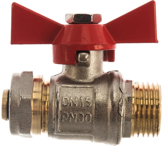 Шаровой кран под металлопластиковую трубу Rvc 16х1/2" ц/ш бант 17002
