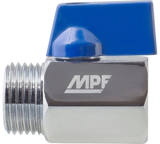 Шаровой кран-мини для стиральных/посудомоечных машин MPF 1/2" в/н, хром ИС.080341