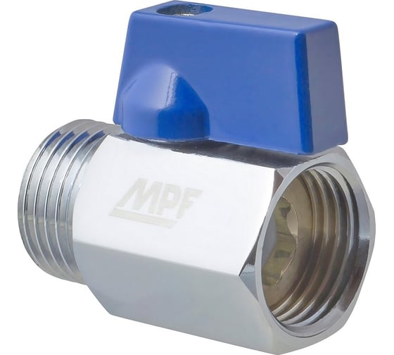 Шаровой кран-мини для стиральных/посудомоечных машин MPF 1/2" в/н, хром ИС.080341