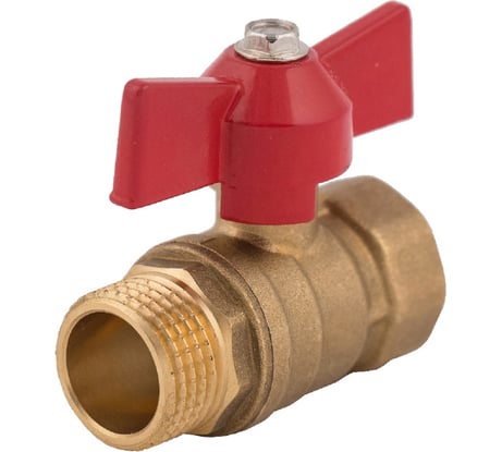Кран шаровый MasterProf 1/2" в/н, бант, латунь ИС.080592