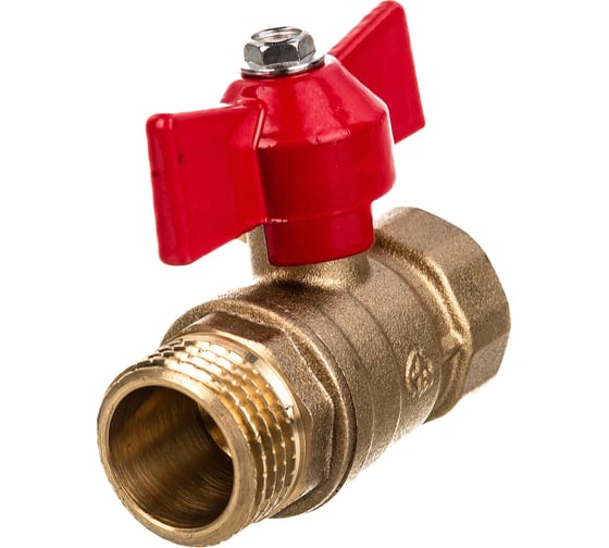 Кран шаровый MasterProf 1/2" в/н, бант, латунь ИС.080592