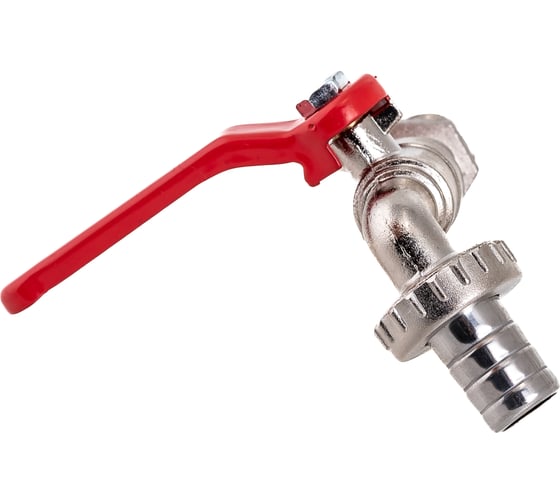 Кран шаровый водоразборный со штуцером Masterprof 1/2" н, ручка, 15 мм ИС.080033