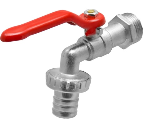 Кран шаровой водоразборный MasterProf 3/4" со штуцером 20мм ручка ИС.080034