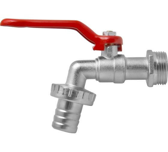 Водоразборный шаровый кран со штуцером MasterProf 3/4" ручка ИС.080034