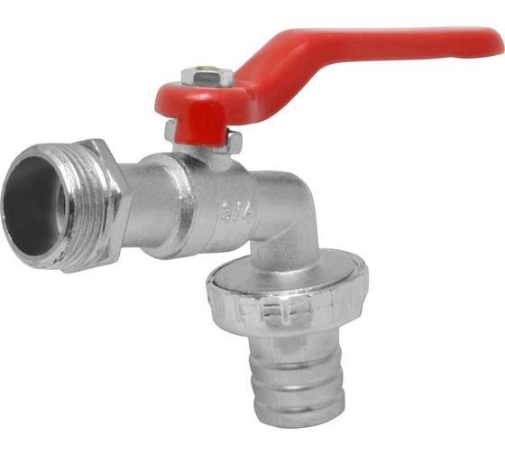Водоразборный шаровый кран со штуцером MasterProf 3/4" ручка ИС.080034