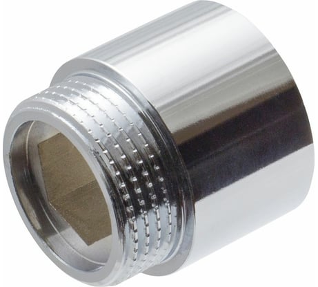Удлинитель сантехнический MasterProf 3/4" - 20 мм латунный хромированный для труб внутренняя-наружная резьба ИС.070700