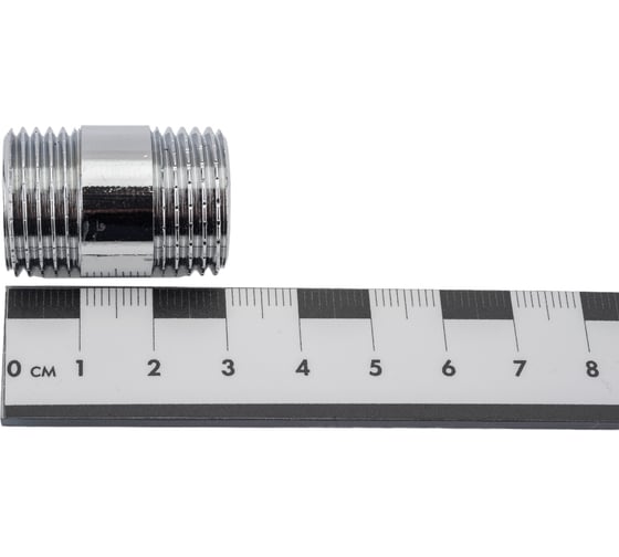 Удлинительный бочонок MPF 1/2" н/н - 10 мм, 30 мм, хром ИС.070716