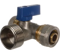 Шаровой кран для стиральной машины Terma 16 на 3/4 на 16 ц/ш/ц под металлополимерные/пластиковые трубы 30230 36086