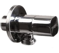 Угловой кран Terma хромированный 1/2 н/н керамический затвор (ручка квадратная chrome) 33633 26216