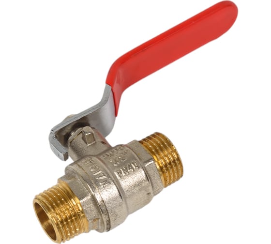 Шаровой кран Terma 1/2 red н/н ручка 31006 26116