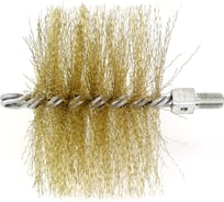 Щетка-ерш для очистки котлов, теплообменников, дымоходов, труб, отверстий SIT д130x95x160, латунированная сталь 0,30, М12 1968