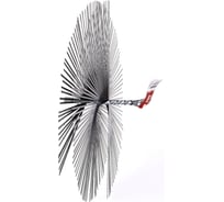 Щетка-ерш для очистки котлов, теплообменников, дымоходов, труб, отверстий SIT д350x60x140, плоская сталь 3,00x0,40, М12 1858