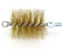 Щетка-ерш для очистки котлов, теплообменников, дымоходов, труб, отверстий SIT д75x95x160, латунированная сталь 0,30, М12 1961