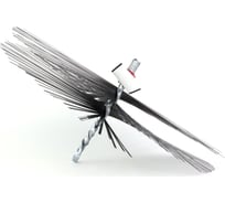 Щетка-ерш для очистки котлов, теплообменников, дымоходов, труб, отверстий SIT д300x60x140, плоская сталь 3,00x0,40, М12 1856