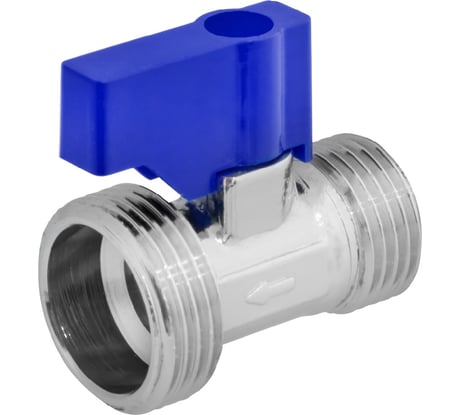 Шаровой кран-мини для стиральных/посудомоечных машин MPF 3/4"х1/2" н/н хром ИС.080347