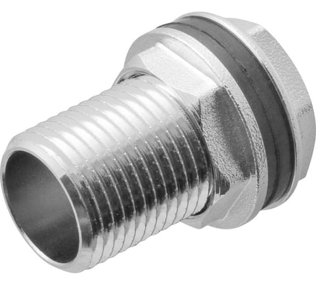 Врезка в бочку MPF 1/2" (врезка в бак/емкость) с прокладкой, латунь ИС.071266