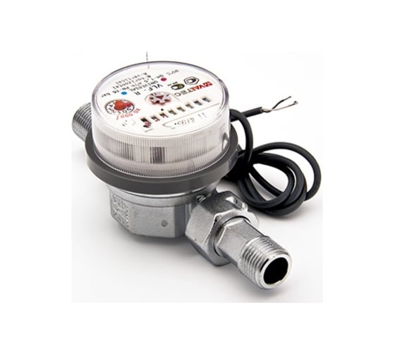 Универсальный квартирный водосчетчик с импульсным выходом, до +90С, 1 ...