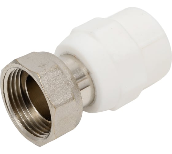 Соединитель PPR с накидной гайкой для перехода на евроконус Valtec VTp.708E.0.02005