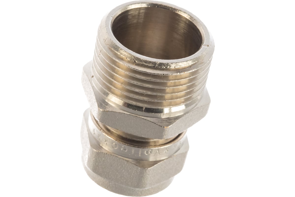 Обжимной соединитель с переходом на наружную резьбу 16х3/4 Valtec VTm ...