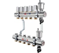 Коллекторная группа в сборе, 1х7 вых. Евроконус 3/4 Valtec VTc.594.EMNX.0607