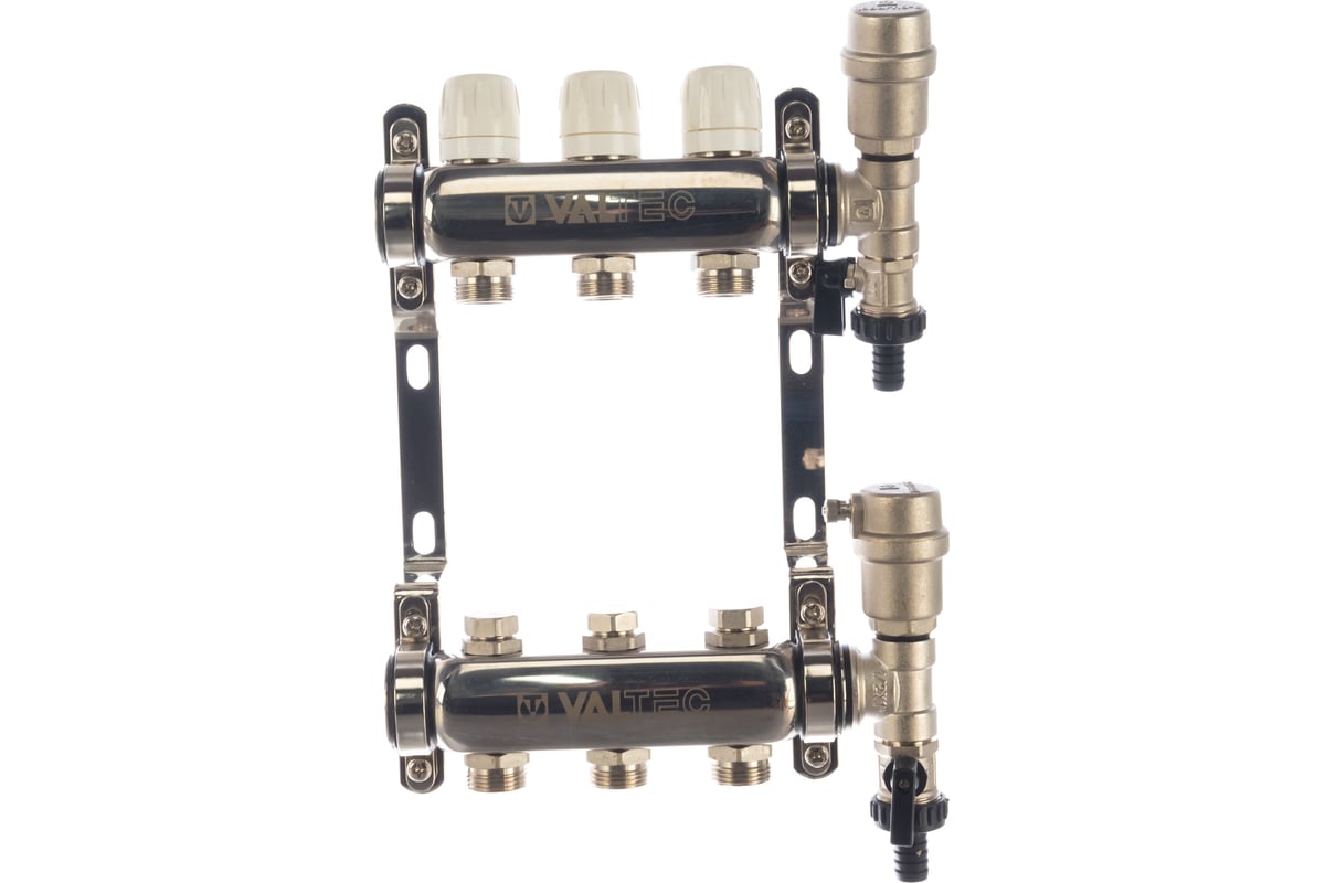 Коллекторная группа из нержавеющей стали с термостатическими клапанами ...