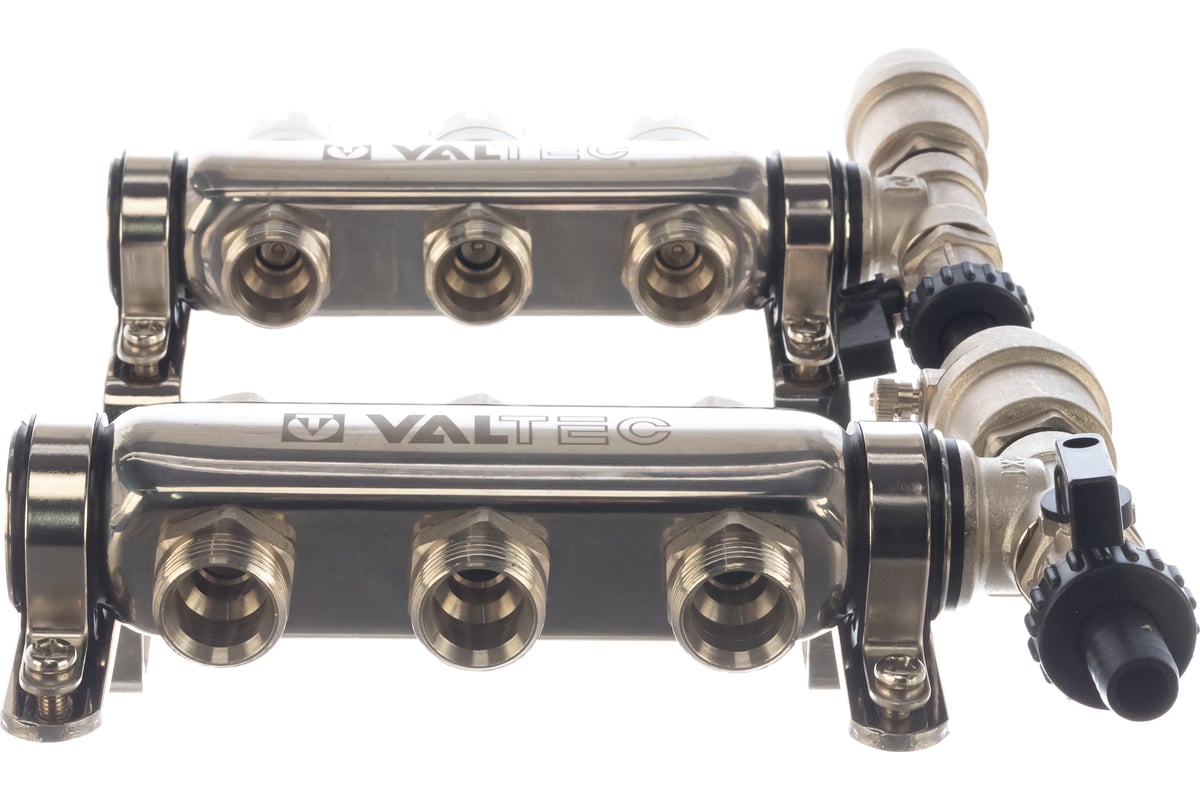 Коллекторная группа из нержавеющей стали с термостатическими клапанами ...