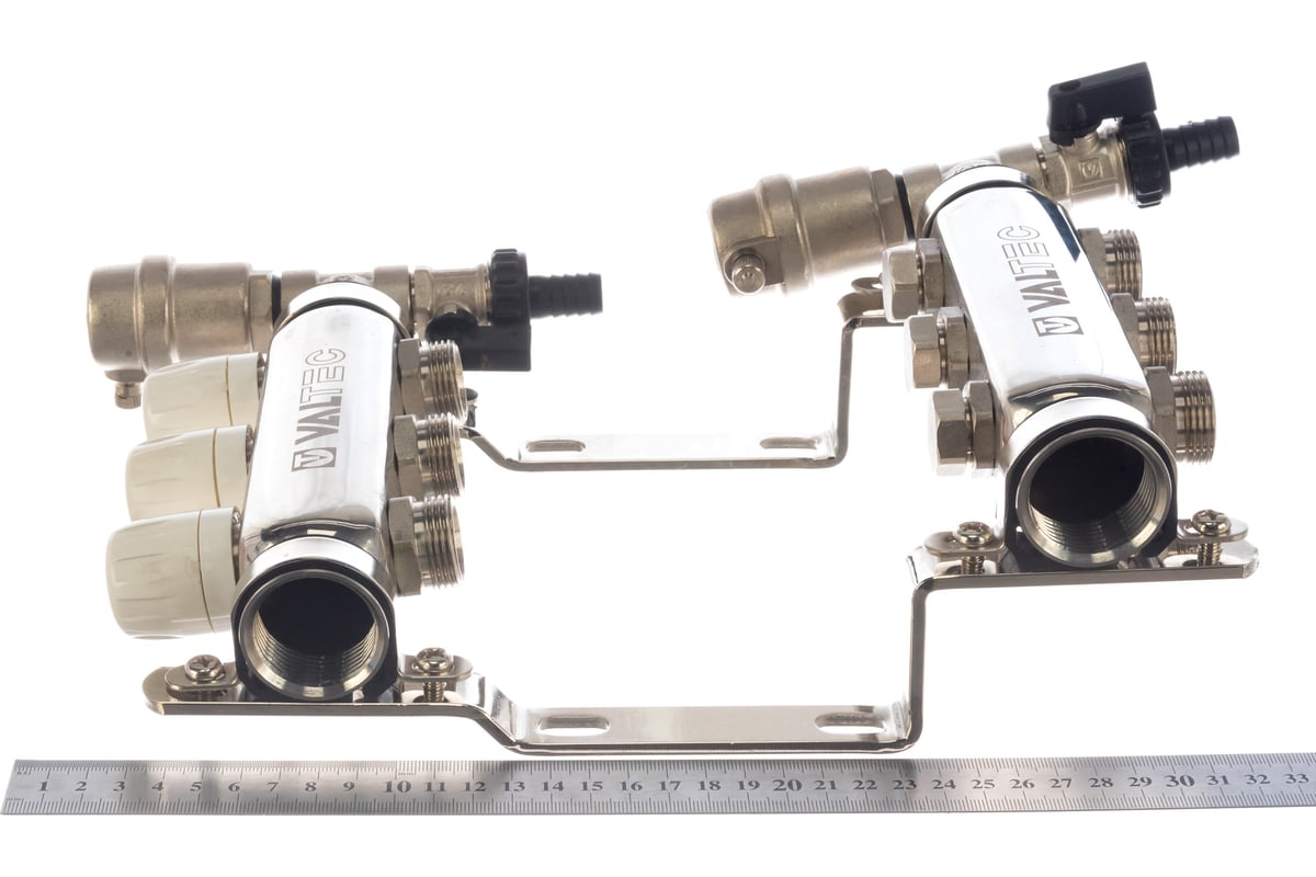 Коллекторная группа из нержавеющей стали с термостатическими клапанами ...