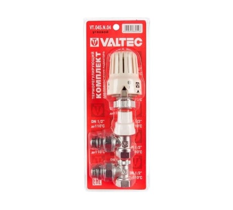 Комплект терморегулируюшего оборудования для радиатора, угловой 1/2 Valtec VT.045.N.04