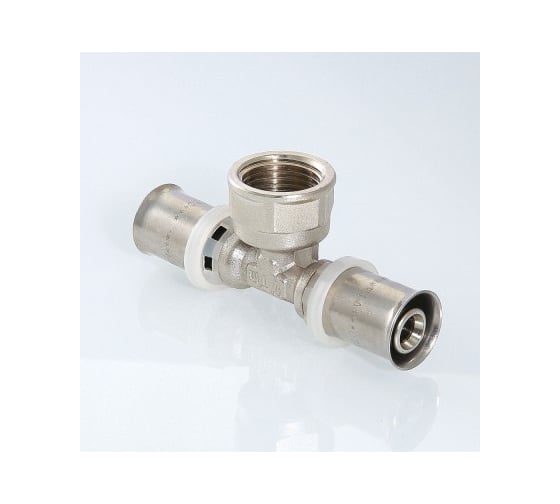 Тройник пресс с переходом на внутреннюю резьбу 20х3/4х20 Valtec VTm.232.N.200520