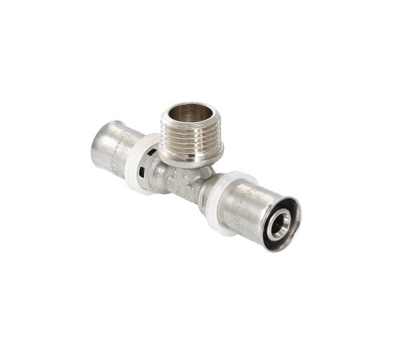 Тройник пресс с переходом на наружную резьбу 26х3/4х26 Valtec VTm.233.N.260526 1