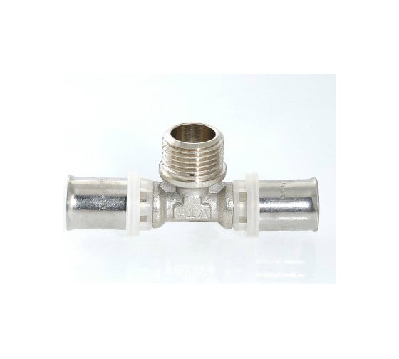 Тройник пресс с переходом на наружную резьбу 26х3/4х26 Valtec VTm.233.N.260526