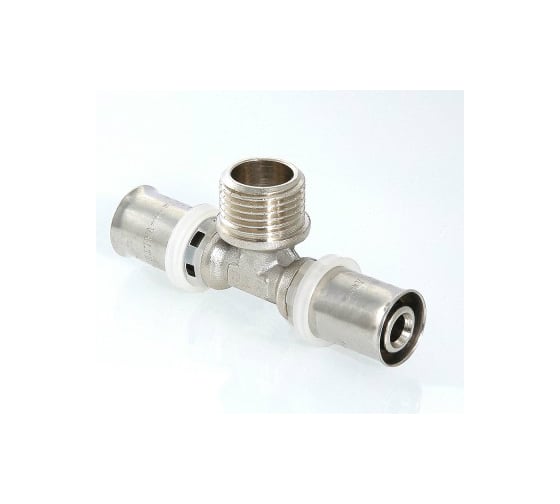 Тройник пресс с переходом на наружную резьбу 26х3/4х26 Valtec VTm.233.N.260526