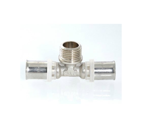 Тройник пресс с переходом на наружную резьбу 32х1"х32 Valtec VTm.233.N.320632