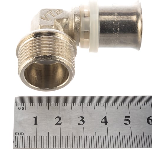 Угольник пресс с переходом на наружную резьбу 20х3/4 Valtec VTm.253.N.002005