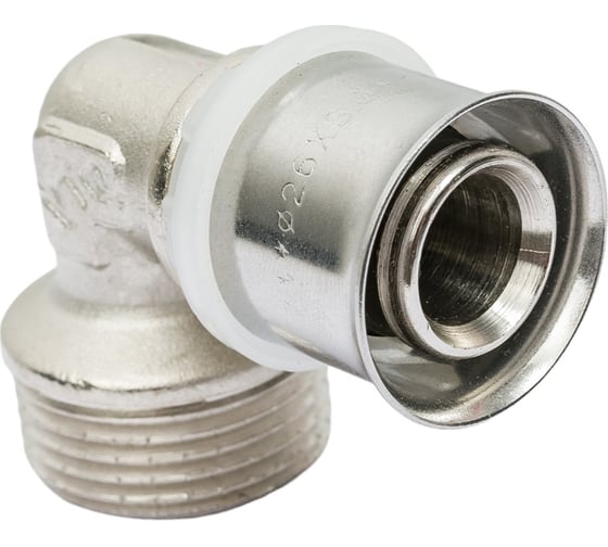 Угольник пресс с переходом на наружную резьбу 26х1" Valtec VTm.253.N.002606