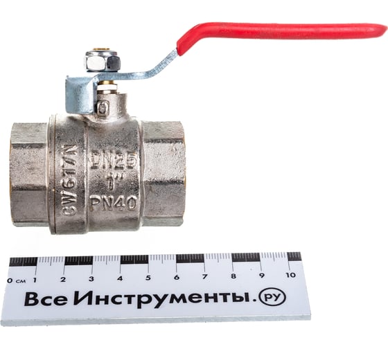 Шаровой кран, стальная рукоятка 1 вн.-вн Valtec BASE VT.214.N.06