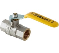 Шаровой газовый кран, стальная рукоятка 1/2 вн.-вн. Valtec VALGAS VT.271.N.04