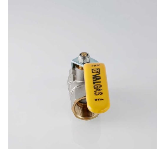 Шаровой газовый кран, стальная рукоятка 1/2 вн.-вн. Valtec VALGAS VT.271.N.04