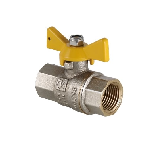 Шаровой газовый кран, рукоятка бабочка 1/2 вн.-вн. Valtec VALGAS VT.277.N.04