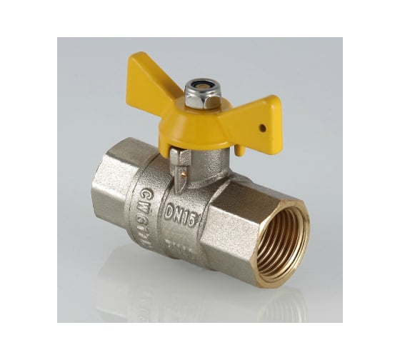 Шаровой газовый кран, рукоятка бабочка 1/2 вн.-вн. Valtec VALGAS VT.277.N.04