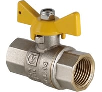 Шаровой газовый кран, рукоятка бабочка 3/4 вн.-вн. Valtec VALGAS VT.277.N.05