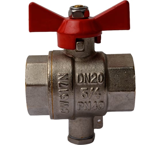 Шаровой кран для подключения датчика температуры 3/4 Valtec VT.247.N.05