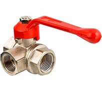 Трехходовой шаровой кран, тип L 1/2 вн.-вн.-вн. Valtec VT.360.N.04