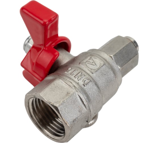 Шаровой кран для подключения манометра 1/2вн. -1/4вн. Valtec VT.807.N.0402