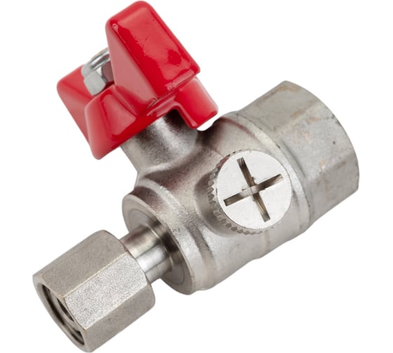 Шаровой кран для подключения манометра 1/2вн. -1/4вн. Valtec VT.807.N.0402