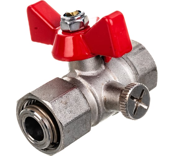 Шаровой кран для подключения манометра 1/2вн. -1/2вн. Valtec VT.807.N.0404