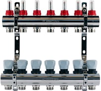 Коллекторная группа PROFACTOR латунь, с расходомерами 1х7 вых 3/4 ЕК PF MB 800.7