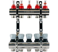 Коллекторная группа PROFACTOR латунь, с расходомерами 1х5 вых 3/4 ЕК PF MB 800.5